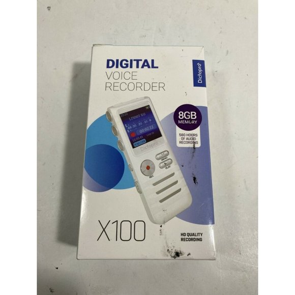 DICTOPRO Digital Voice Activated Recorder X100 Portable Mini Dictaphone 8GB - Picture 4 of 6